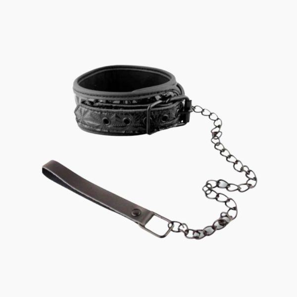 Collar With Leash Luxury Fetish